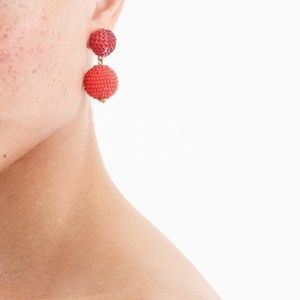 J.Crew Sequin and Bead Ball-drop Earrings